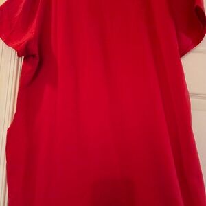 Vibrant Hot Pink  T-Shirt Dress With Bling